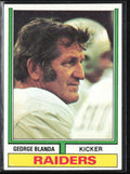 George Blanda 1974 Topps #245 Oakland Raiders