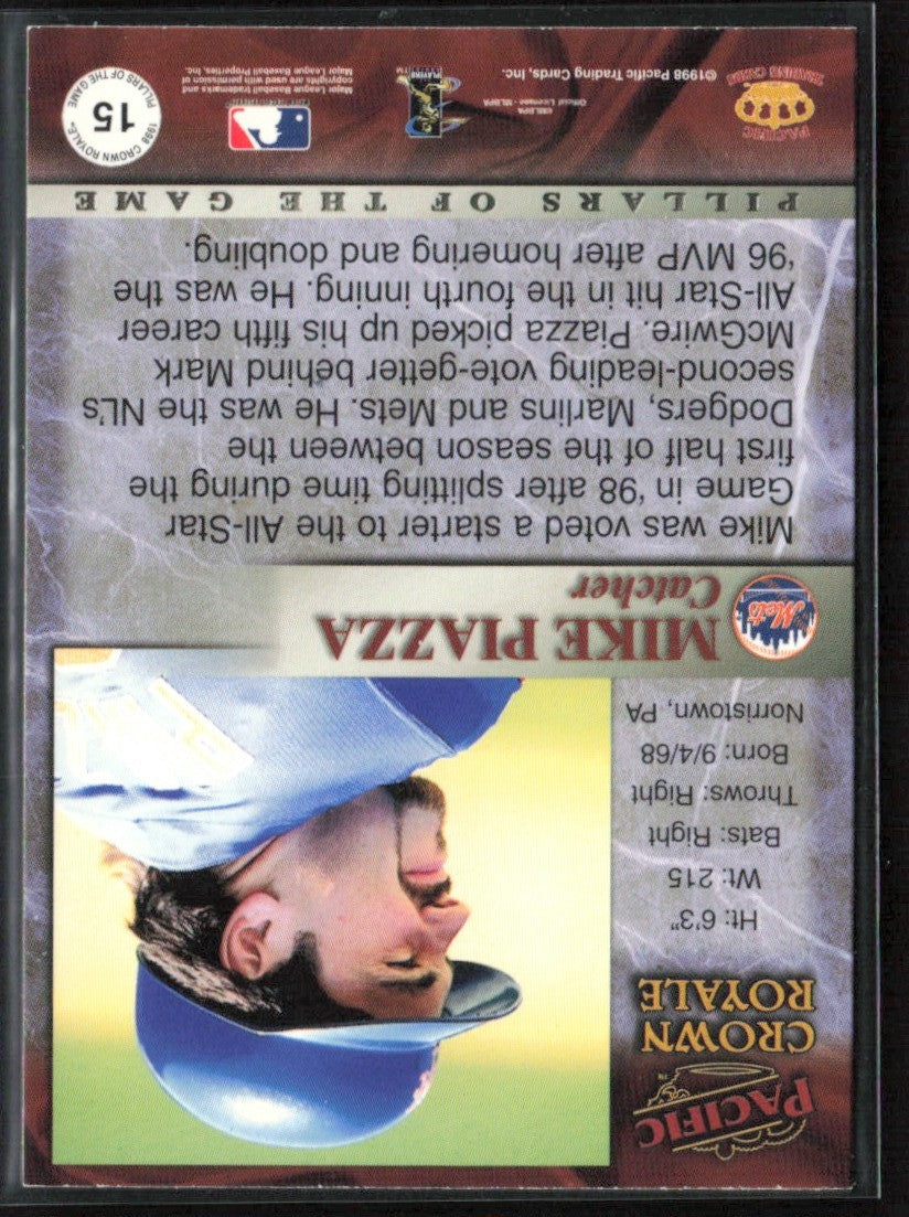 Mike Piazza 1998 Pacific Crown Royale #15 New York Mets