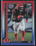 Shemar Stewart 2025 Topps Chrome Red White and Blue Refractor RC #363