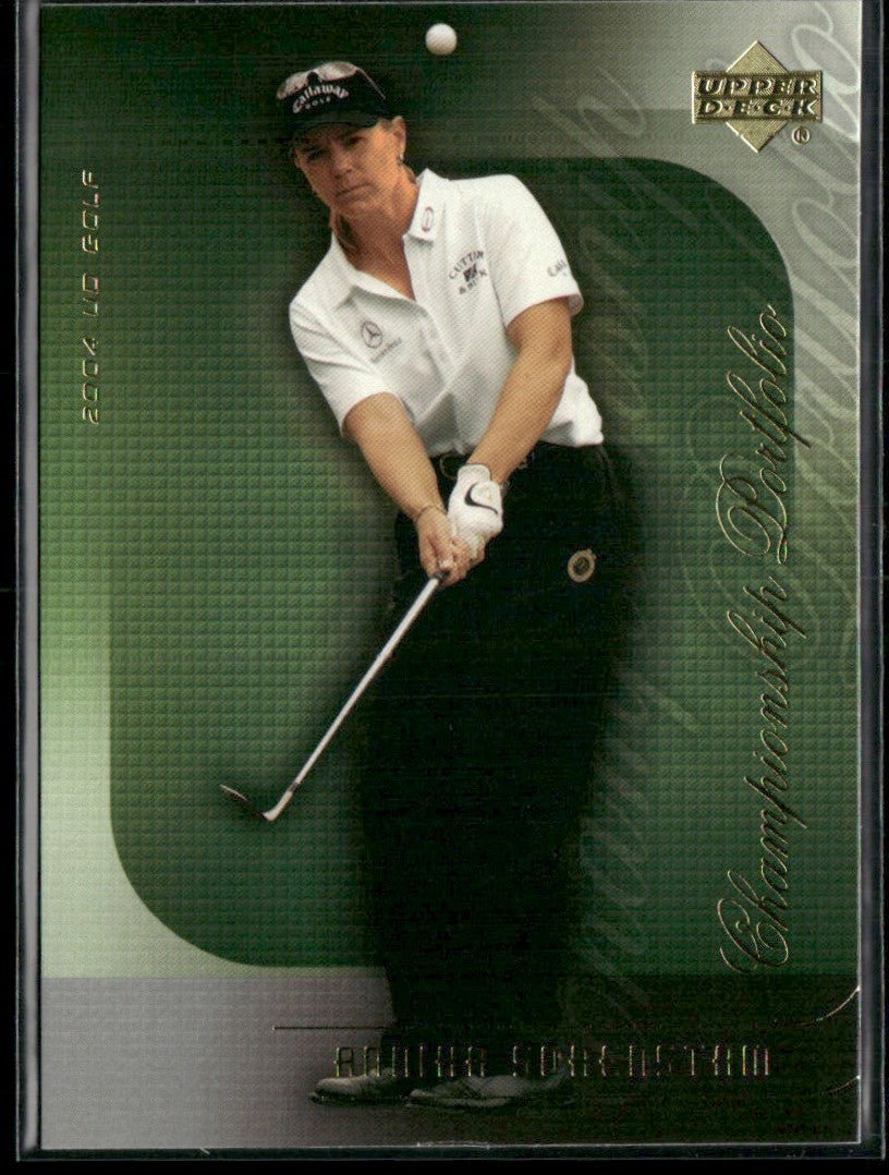 Annika Sorenstam 2004 Upper Deck Champion Portfolio #CP31