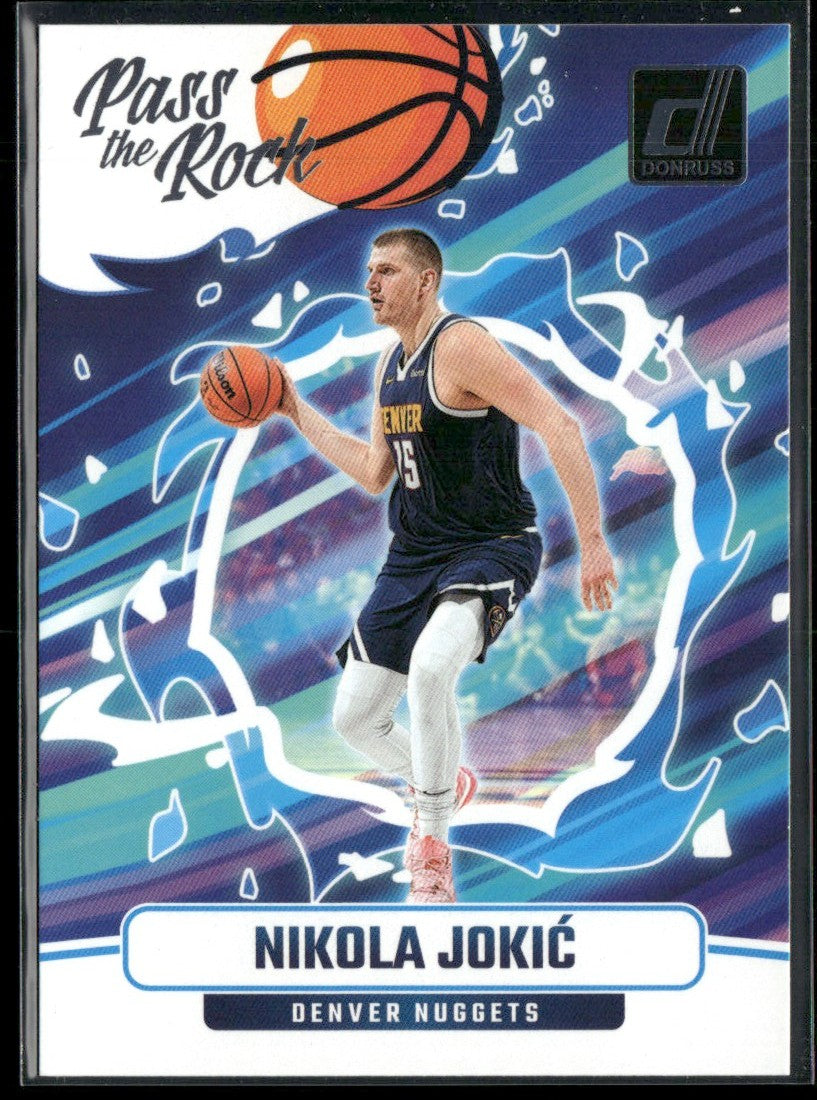 Nikola Jokic 2024 Panini Donruss Pass the Rock #8 Denver Nuggets