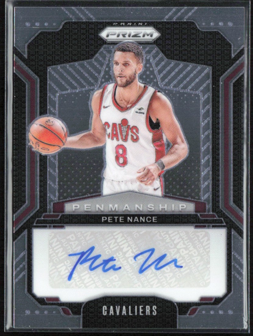 Pete Nance 2024 Panini Prizm Penmanship AUTO #PNM-PNC Cleveland Cavaliers