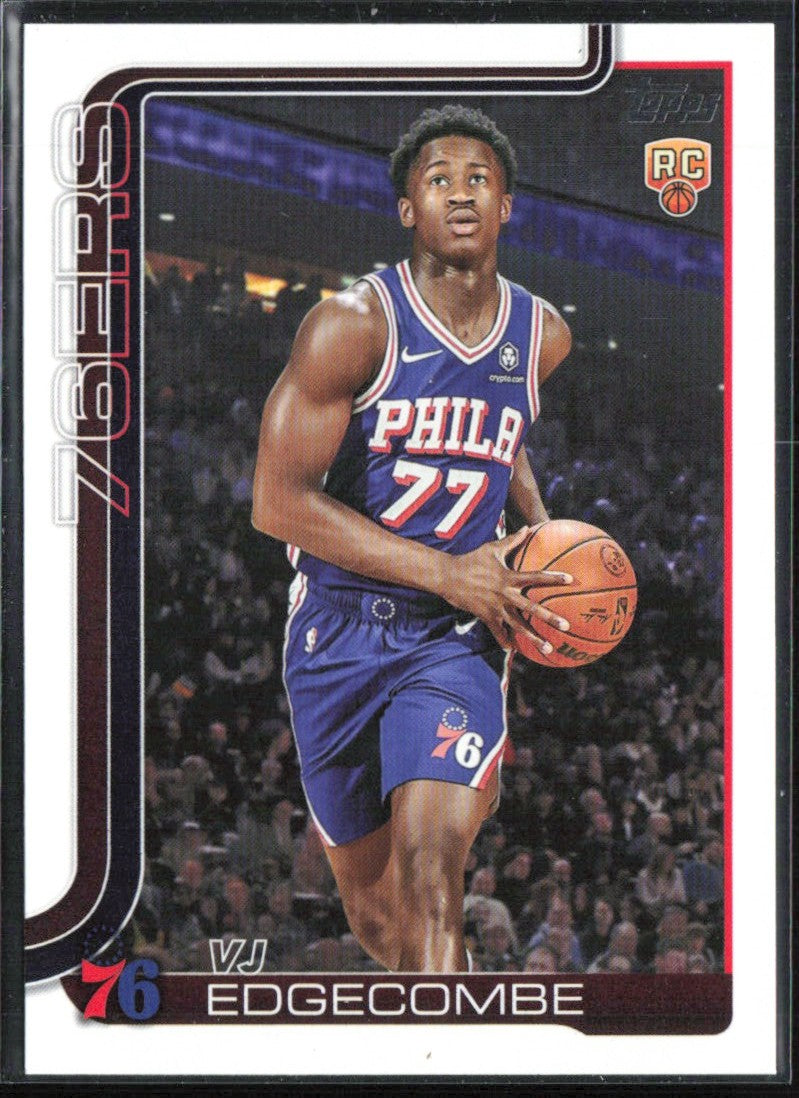 VJ Edgecombe 2025 Topps RC #203 Philadelphia 76ers