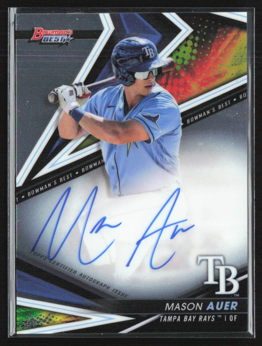 Mason Auer 2022 Bowman's Best AUTO #B22-MA Tampa Bay Rays