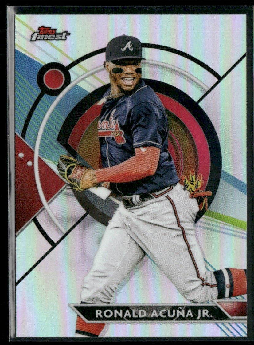 Ronald Acuna Jr. 2023 Topps Finest Refractor #20 Atlanta Braves