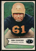 John Schweder 1954 Bowman #25 Pittsburgh Steelers