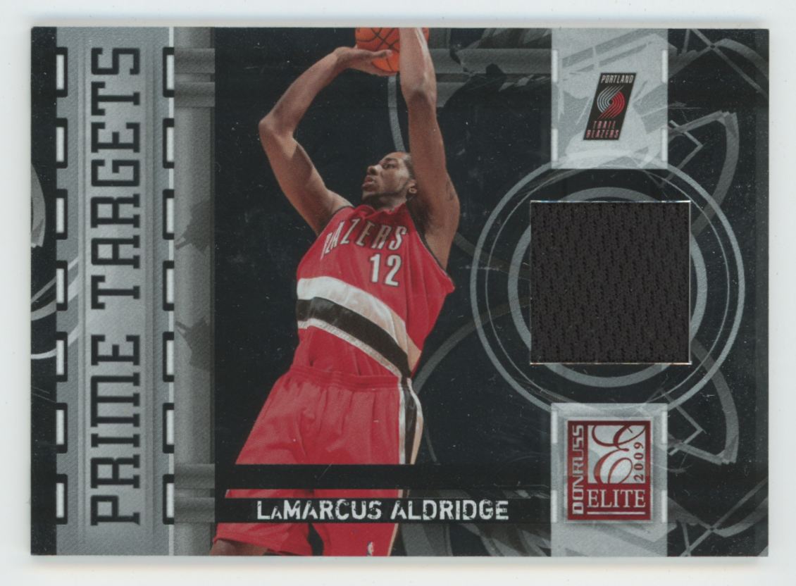 LaMarcus Aldridge 2009 Donruss Elite Prime Targets Jerseys /299 Jersey #18