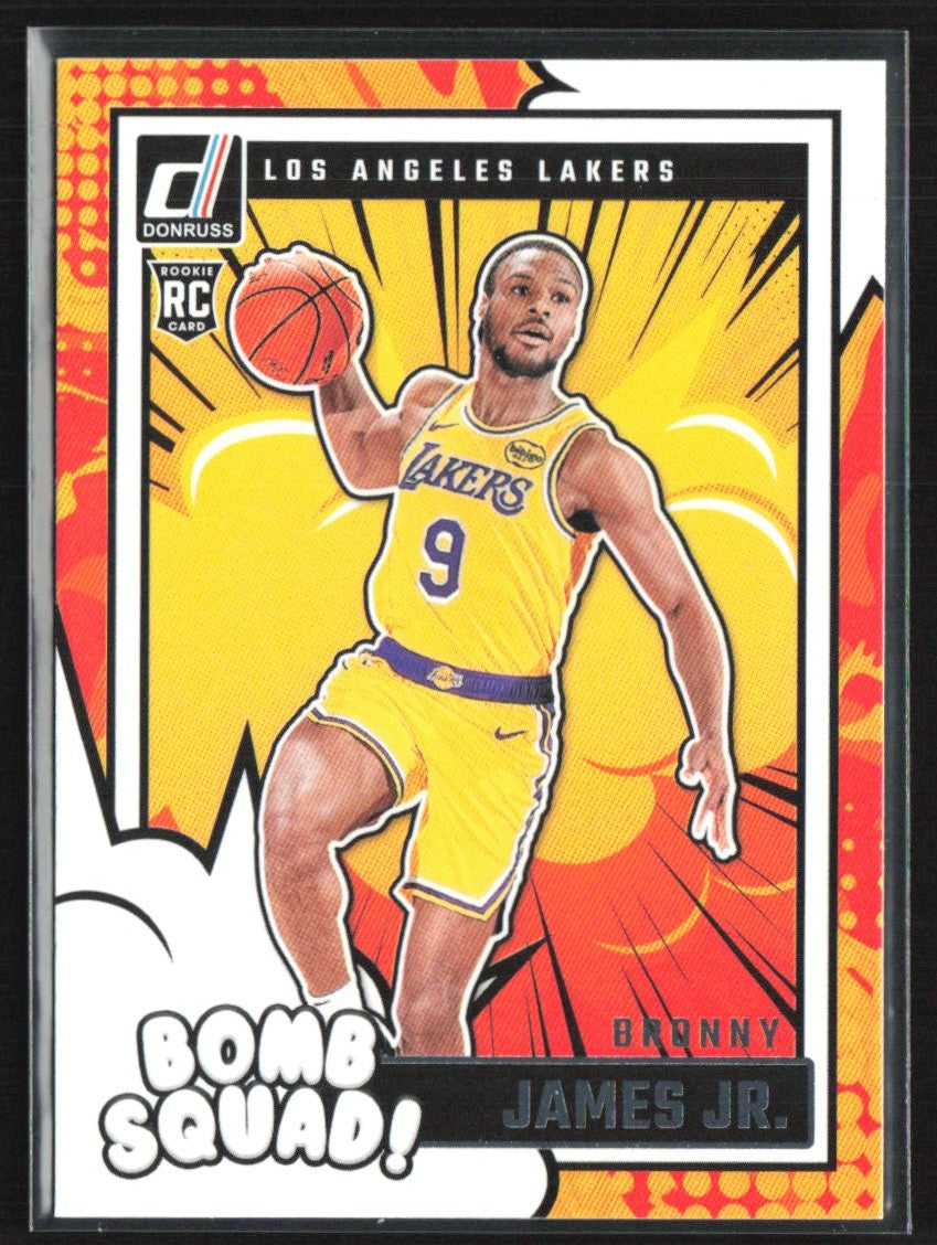 Bronny James Jr. 2024 Donruss Bomb Squad RC #14 Los Angeles Lakers