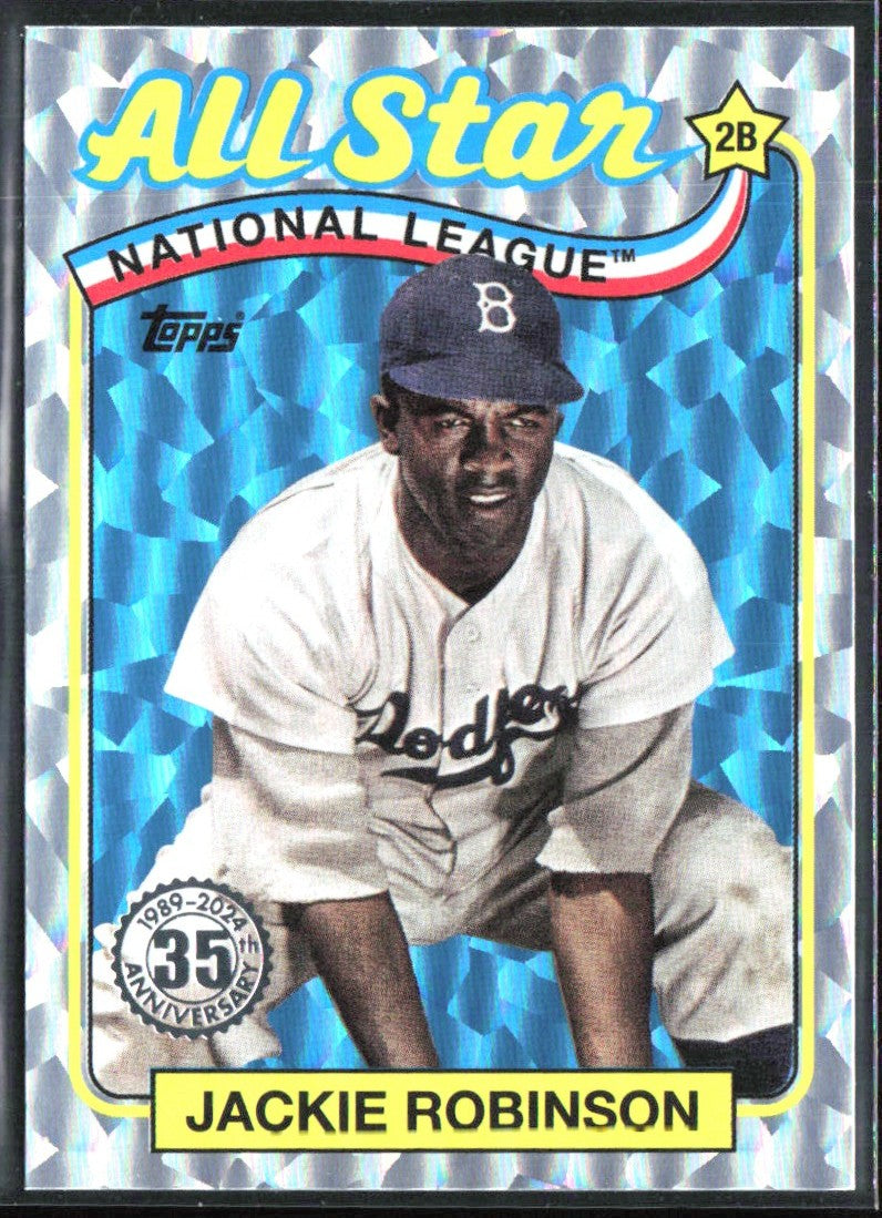 Jackie Robinson 2024 Topps 1989 All Star Silver Foil #89ASB-44 Brooklyn Dodgers
