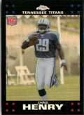 Chris Henry 2007 Topps Chrome Refractor RC #TC192 Tennessee Titans