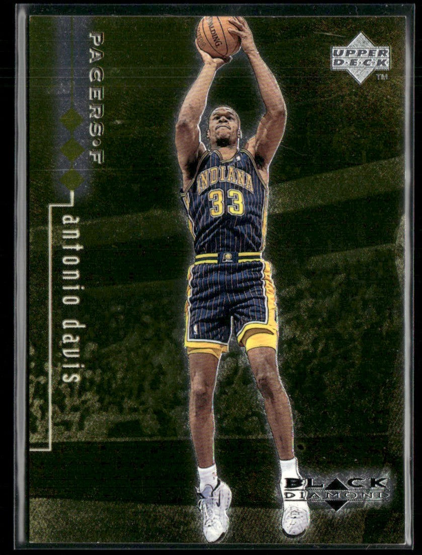 Antonio Davis 1998 Upper Deck Black Diamond Triple /1500 #41 Indiana Pacers