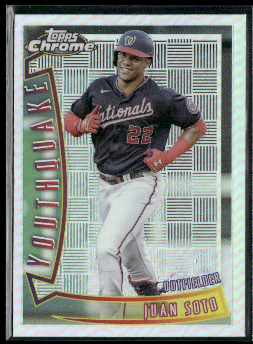 Juan Soto 2022 Topps Chrome Sonic 1996 Youthquake #YQ-28 Washington Nationals