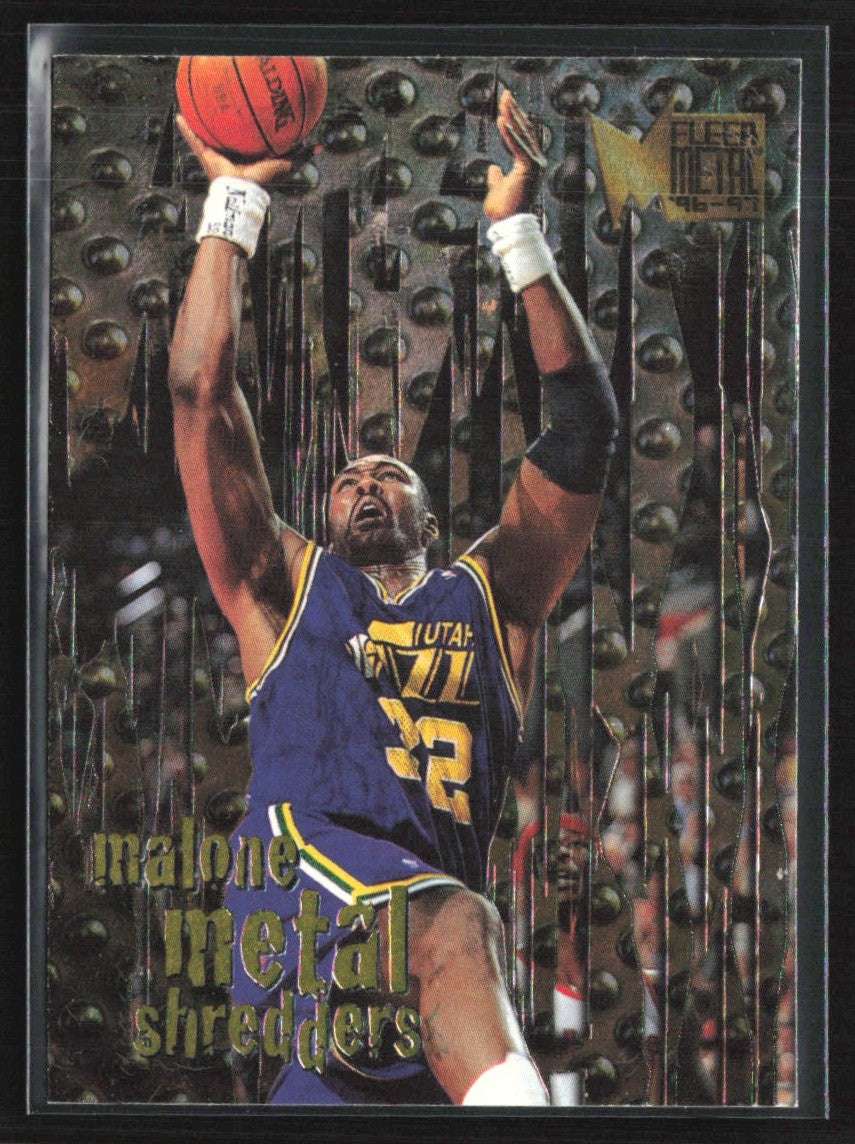 Karl Malone 1996 Fleer Metal #141 Utah Jazz
