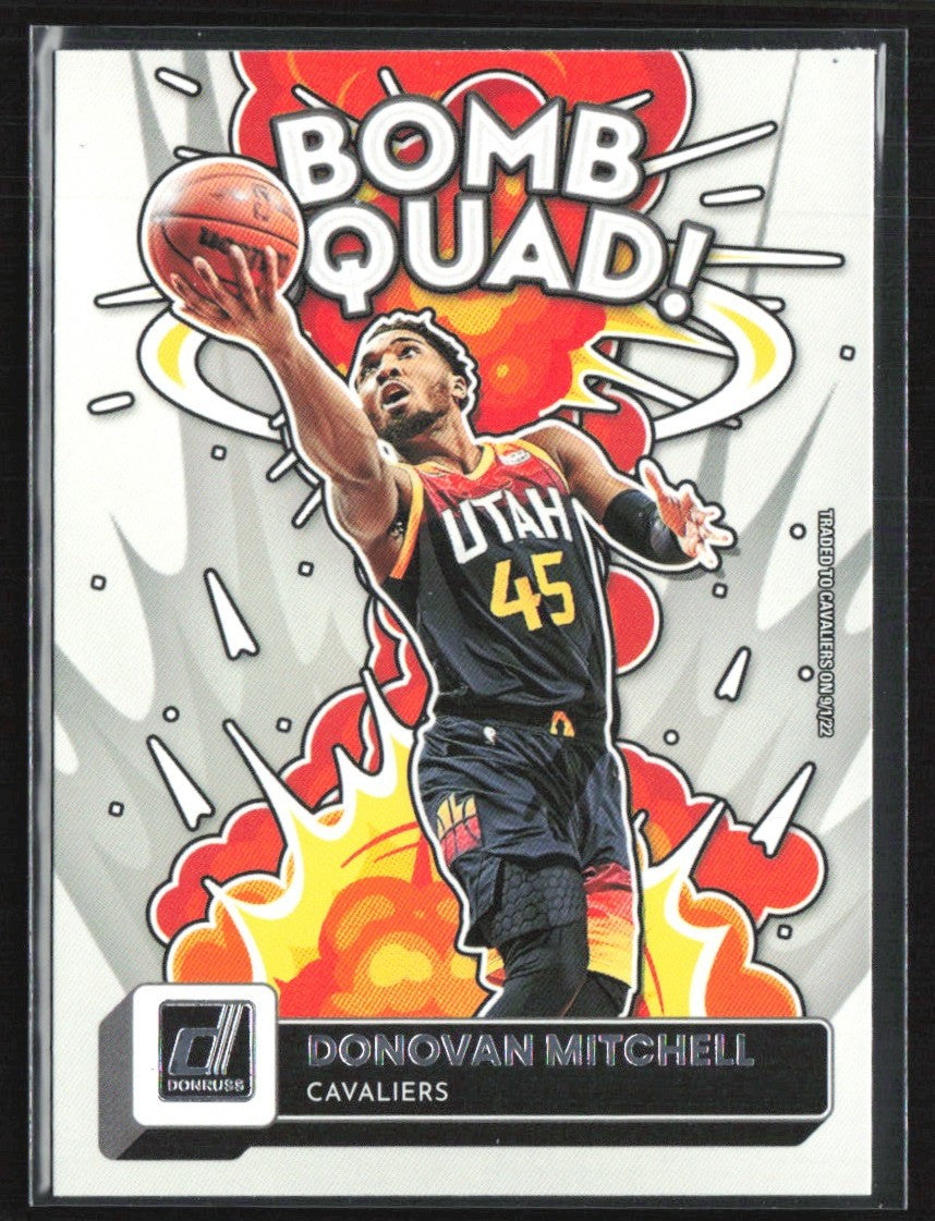 Donovan Mitchell 2022 Donruss Bomb Squad #13 Cleveland Cavaliers