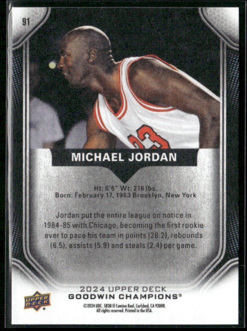 Michael Jordan 2024 Upper Deck Goodwin Champions #91 Chicago Bulls