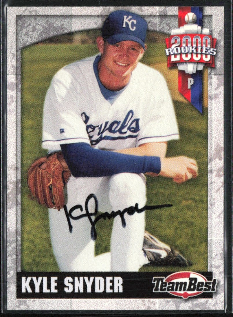 Kyle Snyder 2000 Team Best AUTO Kansas City Royals