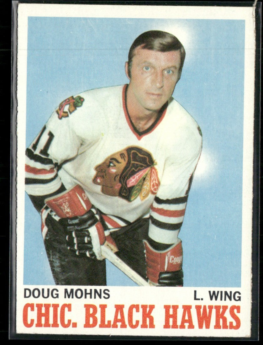 Doug Mohns 1970 Topps #16 Chicago Blackhawks