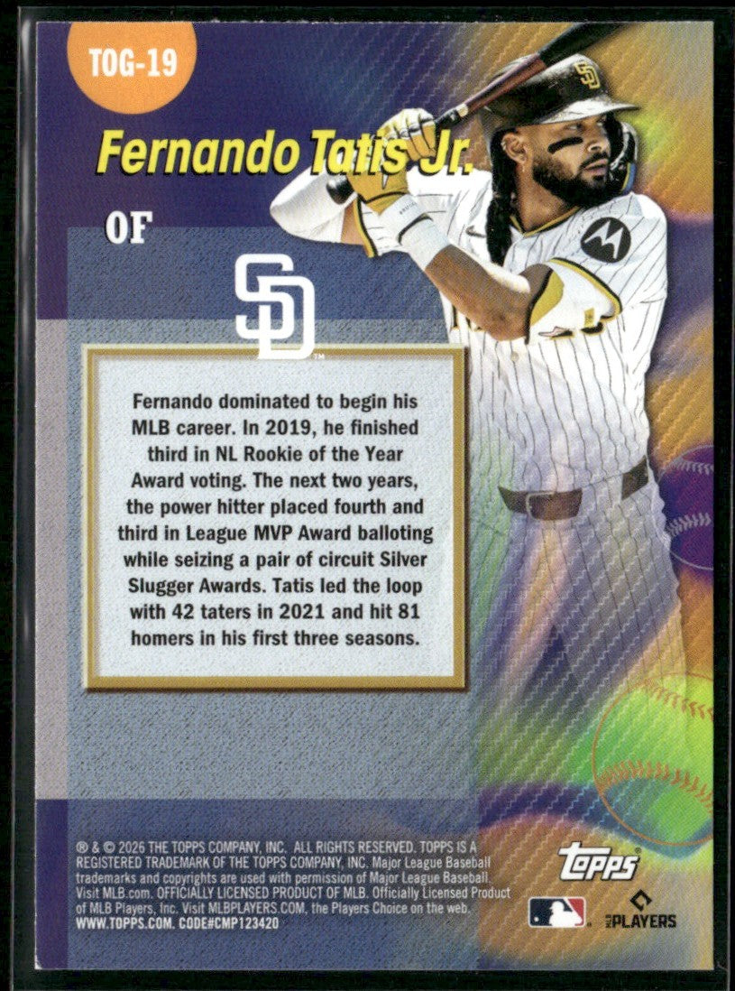Fernando Tatis Jr. 2026 Topps Titans of the Game #TOG-19 San Diego Padres