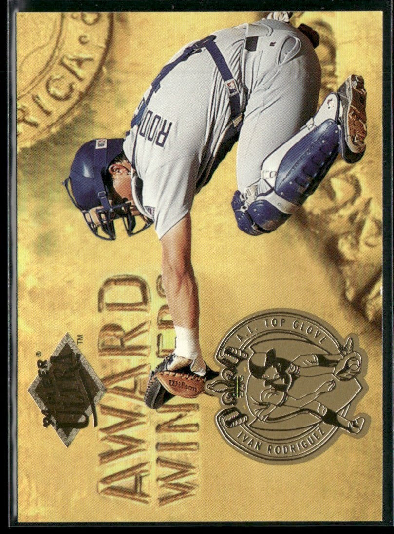 Ivan Rodriguez 1994 Fleer Ultra Top Glove American League Award Winner #1