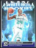 Brandon Miller 2023 Donruss Optic White Hot Rookies Purple #10 Charlotte Hornets