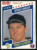 Roger Clemens 1987 M&Ms Star Lineup #7 Boston Red Sox