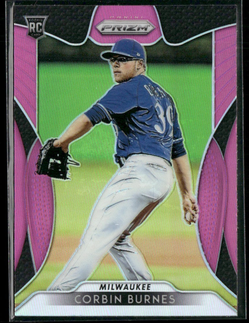 Corbin Burnes 2019 Panini Prizm Pink RC #103 Milwaukee Brewers