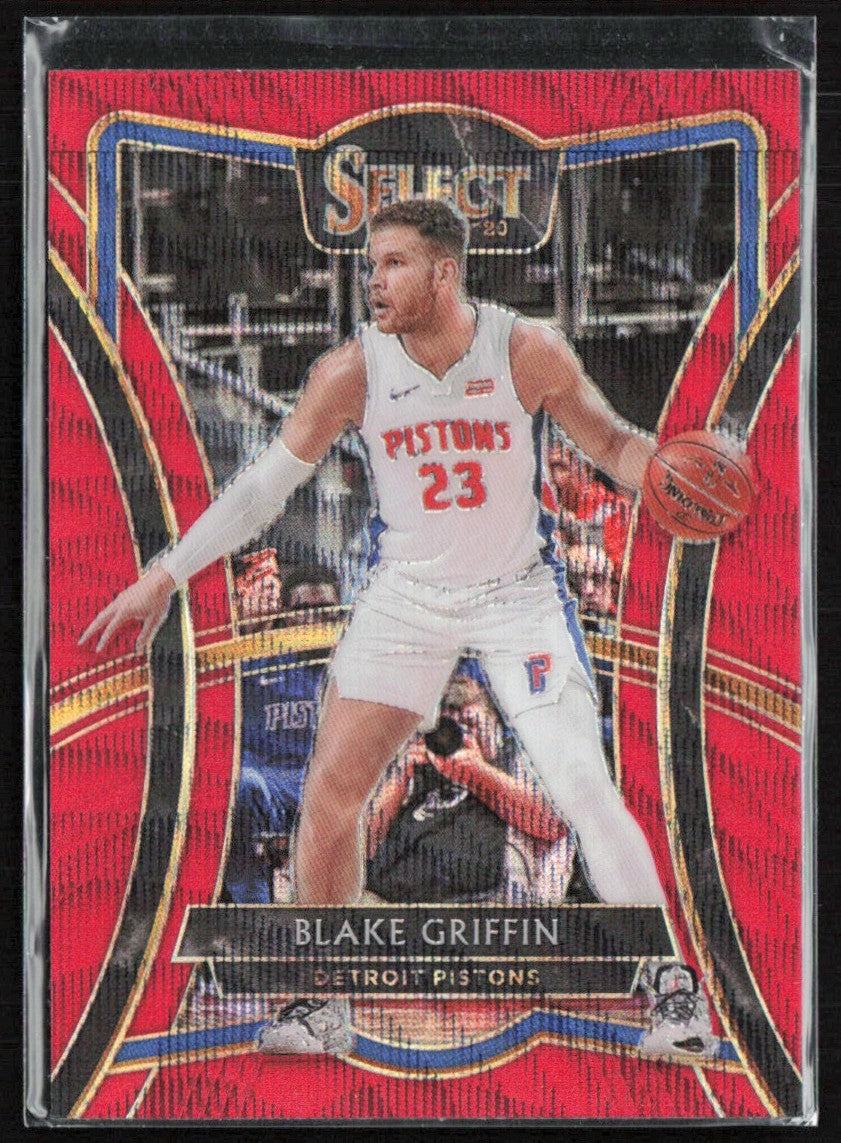 Blake Griffin 2019 Panini Select Premier Red Wave #172 Detroit Pistons