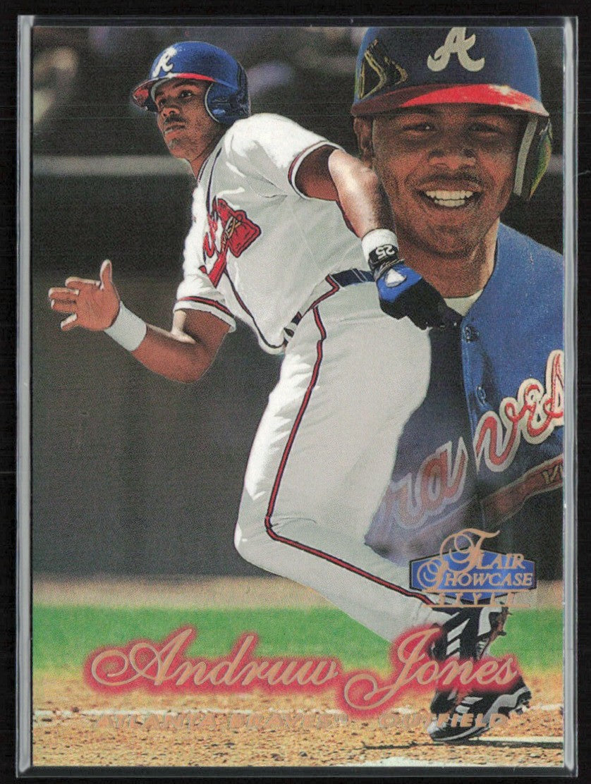 Andruw Jones 1998 Flair Showcase Style Showstopper Row 2 #25 Atlanta Braves