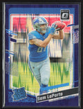 Sam LaPorta 2023 Donruss Optic Purple Shock RC #237 Detroit Lions