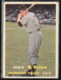 Eddie O'Brien 1957 Topps #259 Pittsburgh Pirates