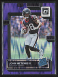 John Metchie III 2022 Donruss Optic Purple Shock RC #217 Houston Texans