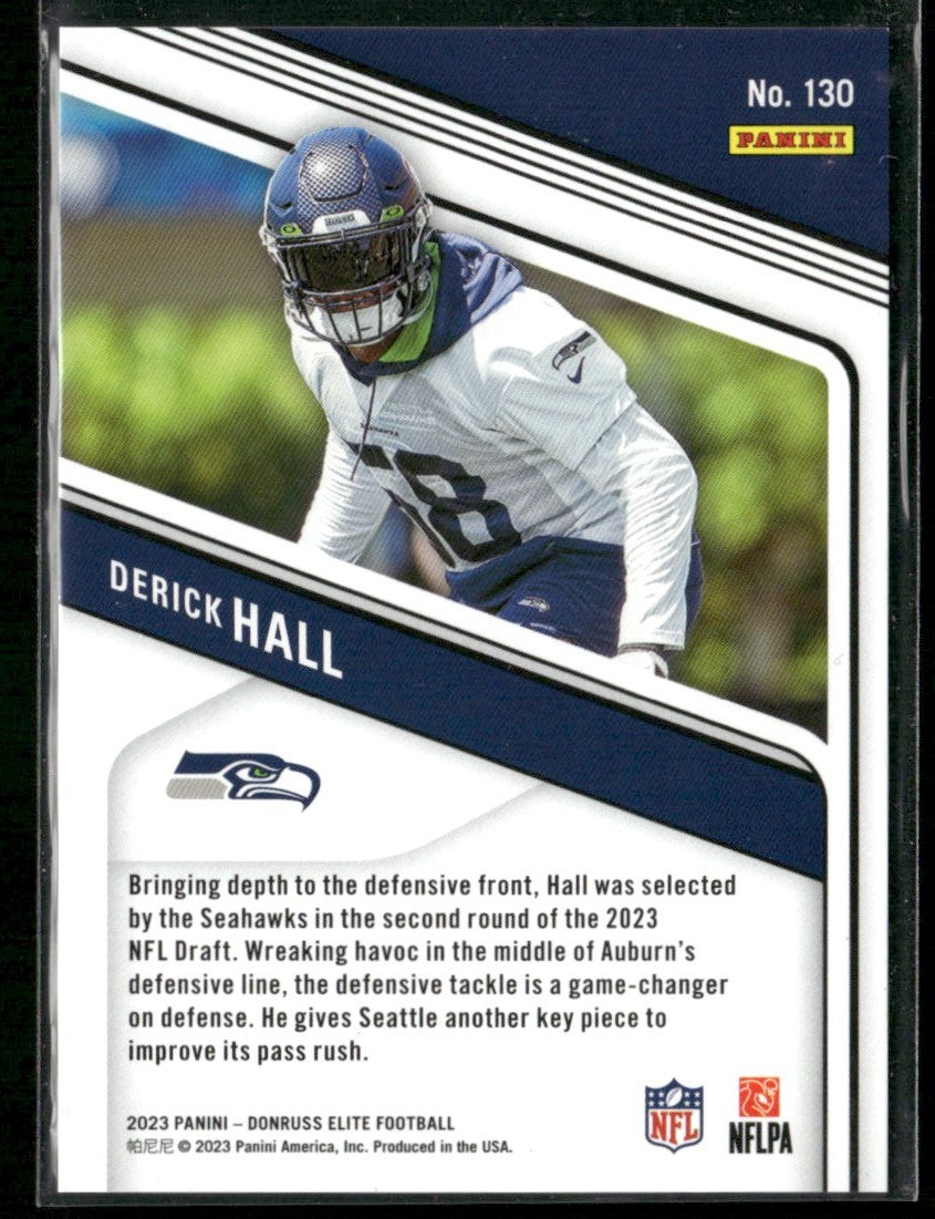 Derick Hall 2023 Donruss Elite Aspirations Stars RC /299 #130 Seattle Seahawks