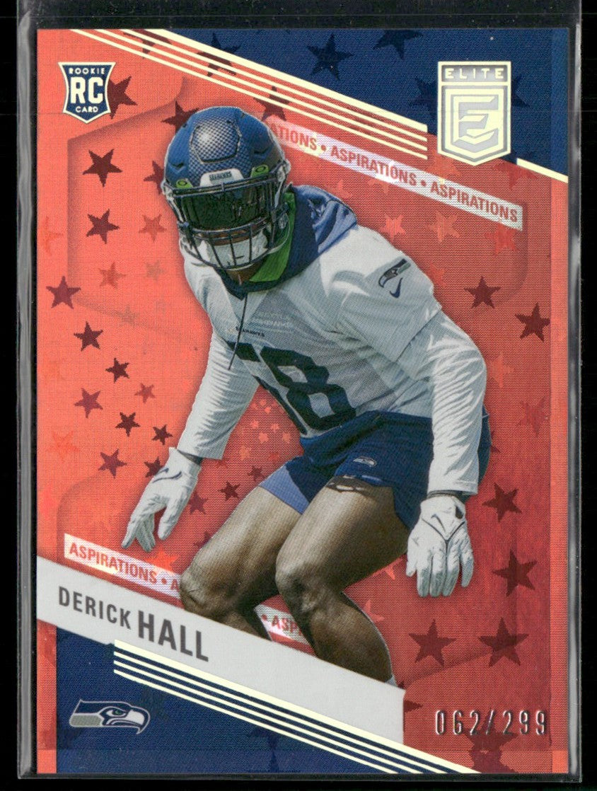Derick Hall 2023 Donruss Elite Aspirations Stars RC /299 #130 Seattle Seahawks