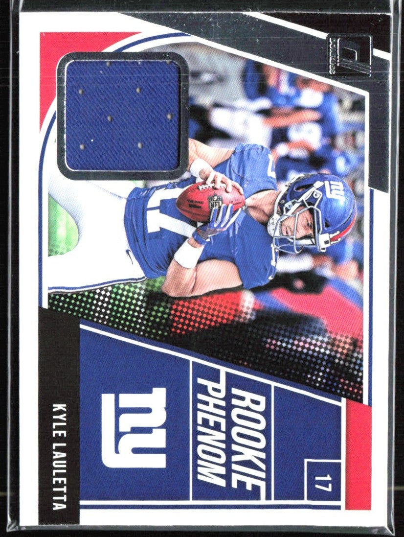 Kyle Lauletta 2018 Panini Donruss Rookie Phenom Jersey #28 New York Giants