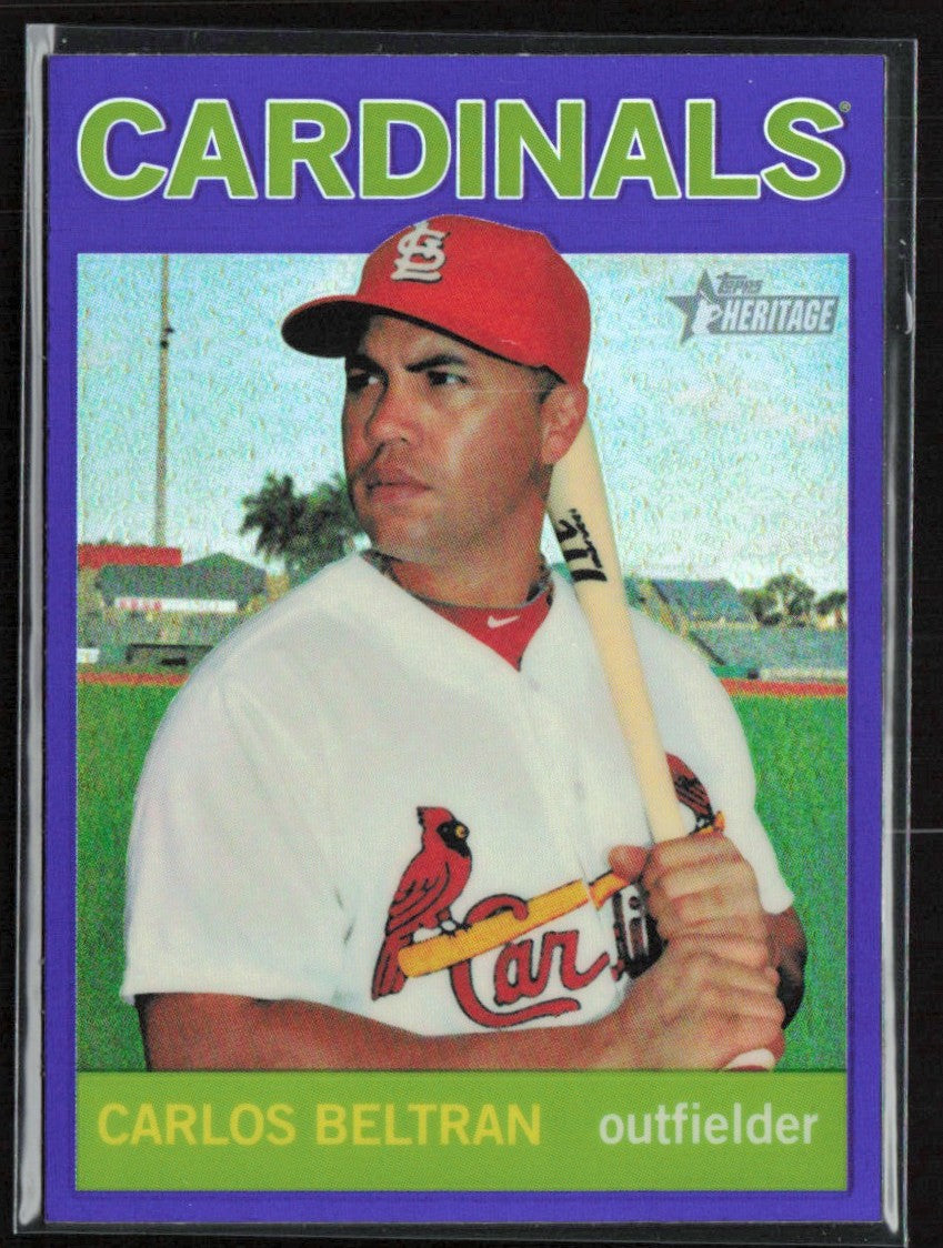 Carlos Beltran 2013 Topps Heritage Chrome Purple Refractor #HC51
