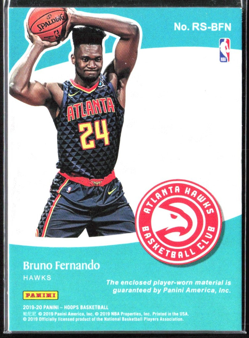 Bruno Fernando 2019 Hoops Rise N Shine Memorabilia Jersey #RS-BFN Atlanta Hawks