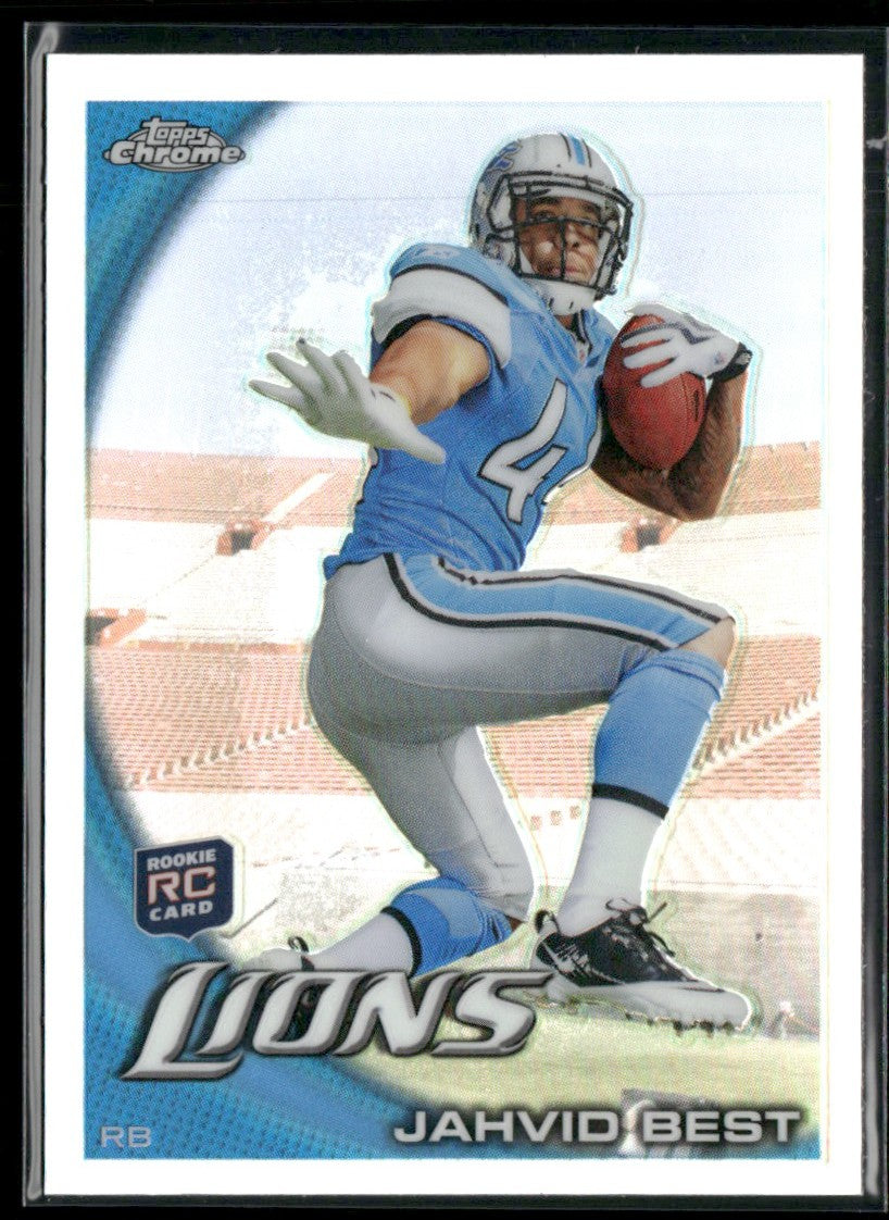Jahvid Best 2010 Topps Chrome Refractor RC #C3 Detroit Lions