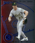 Mark McGwire Frank Thomas 1997 Select Tools of the Trade #19 Oakland Athletics