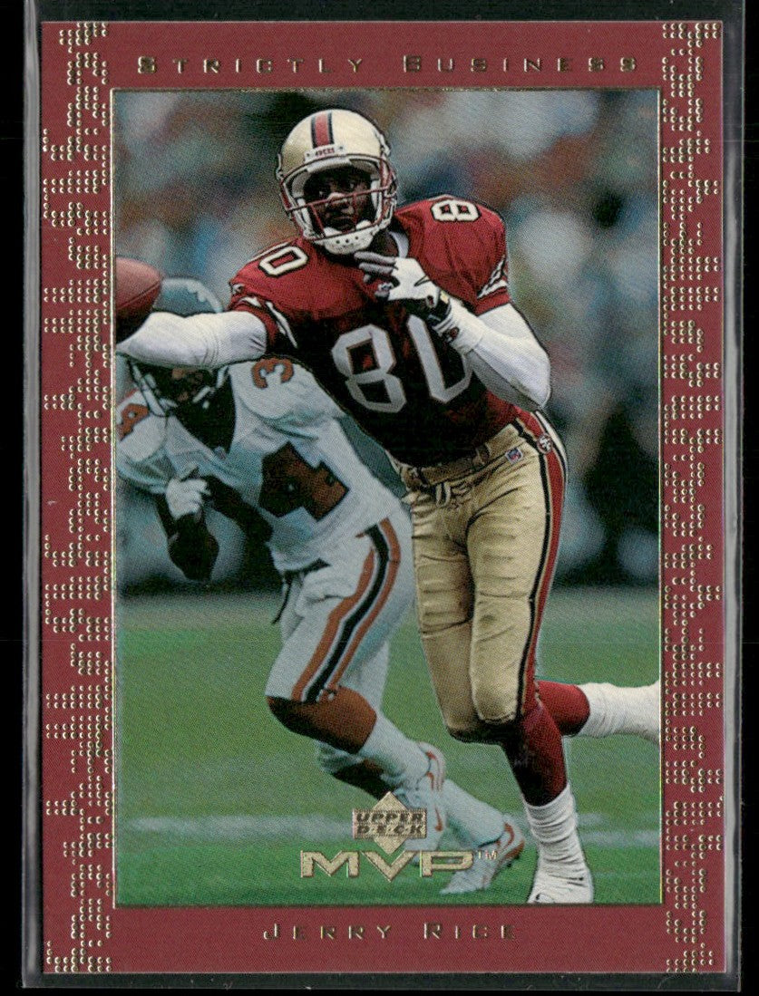 Jerry Rice 1999 Upper Deck MVP Strictly Business #SB9 San Francisco 49ers