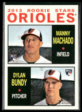 Manny Machado/Dylan Bundy 2013 Topps Heritage RC #201 Baltimore Orioles