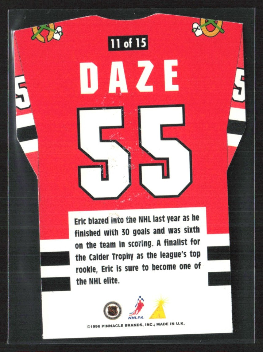 Eric Daze 1996 Pinnacle By Numbers #11 Chicago Blackhawks