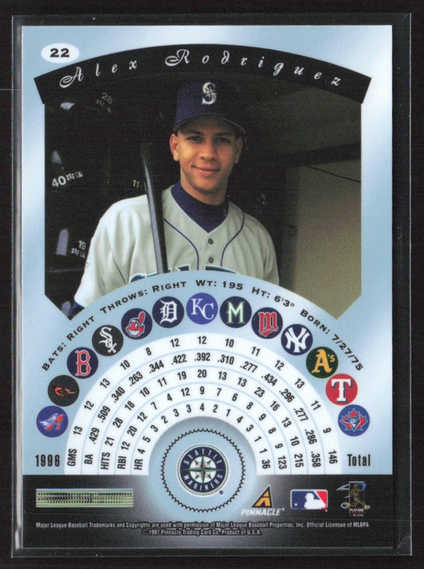 Alex Rodriguez 1997 Pinnacle Certified #22 Seattle Mariners