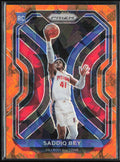 Saddiq Bey 2020 Panini Prizm Orange Ice Prizm RC #284 Detroit Pistons