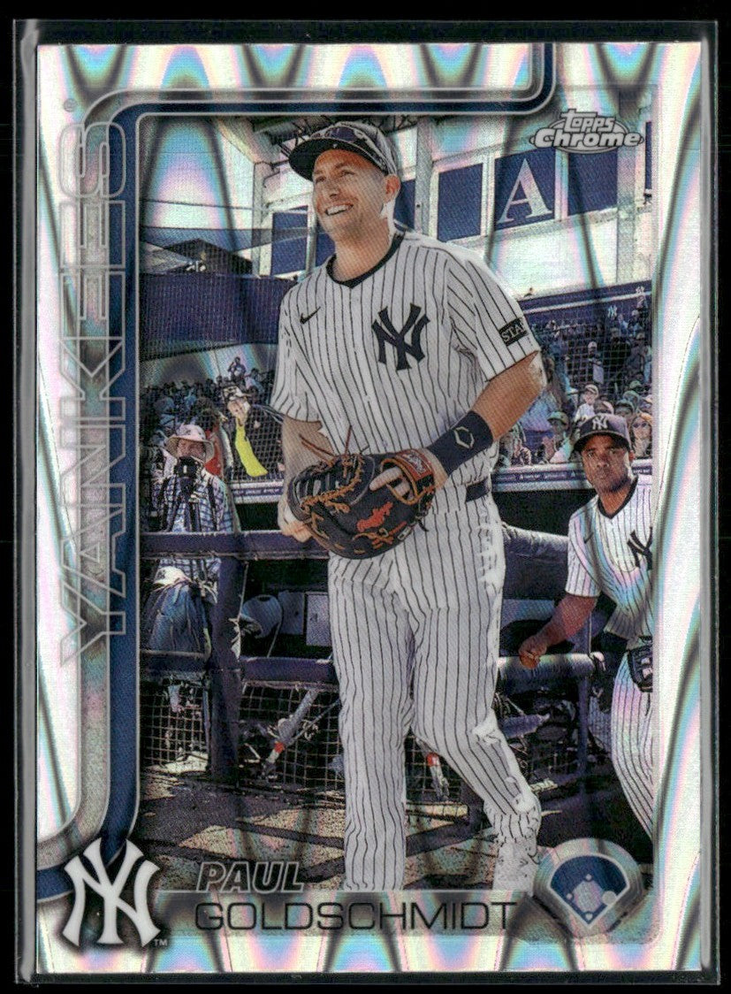 Paul Goldschmidt 2025 Topps Chrome Raywave Refractor #168 New York Yankees