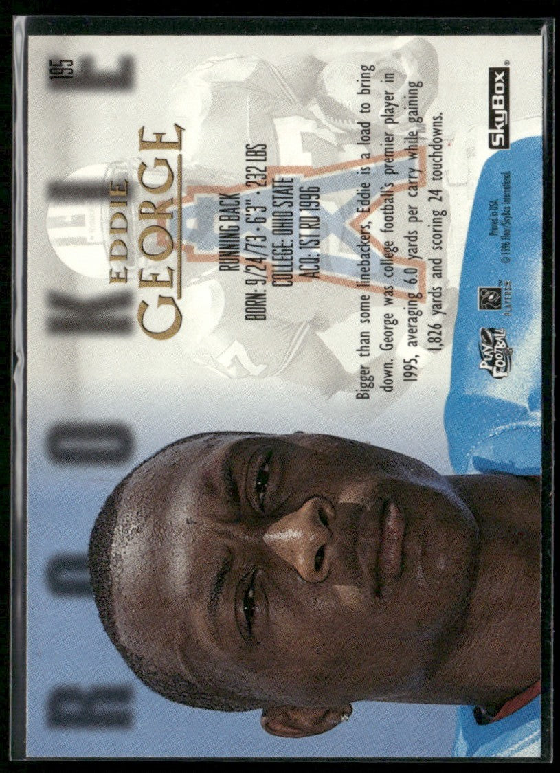 Eddie George 1996 Skybox Premium RC #9 Houston Oilers