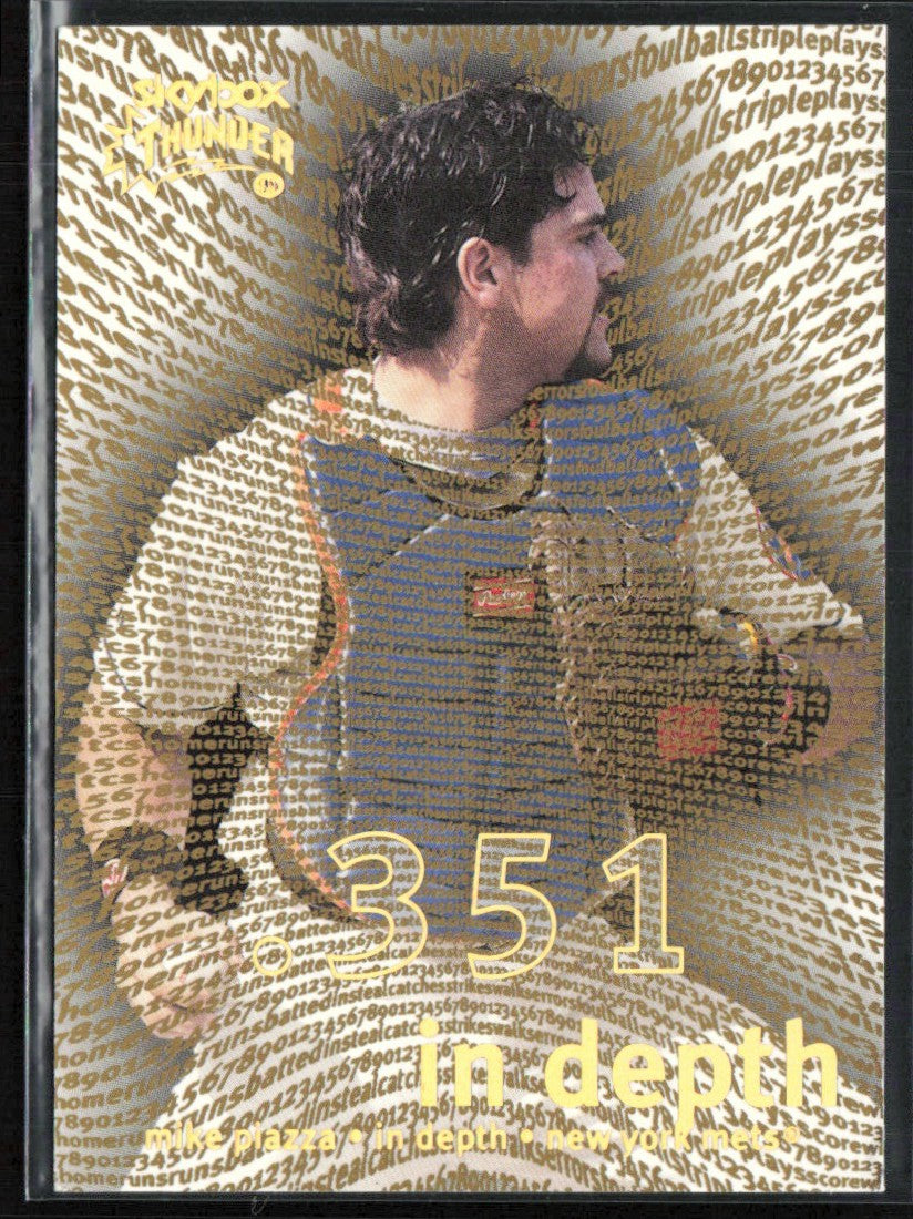 Mike Piazza 1999 Skybox Thunder In Depth #7 New York Mets