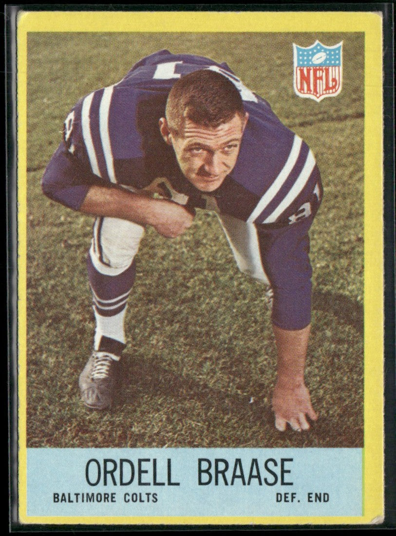 Ordell Braase 1967 Philadelphia #16 Baltimore Colts