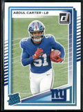 Abdul Carter 2025 Panini Donruss RC #315 New York Giants
