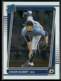 Logan Gilbert 2021 Donruss Optic RC #141 Seattle Mariners