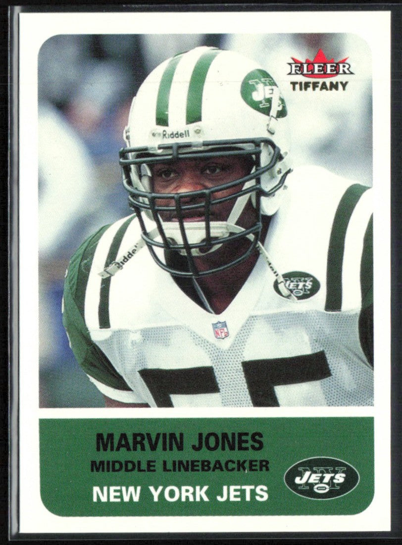Marvin Jones 2002 Fleer Tiffany /225 #157 New York Jets